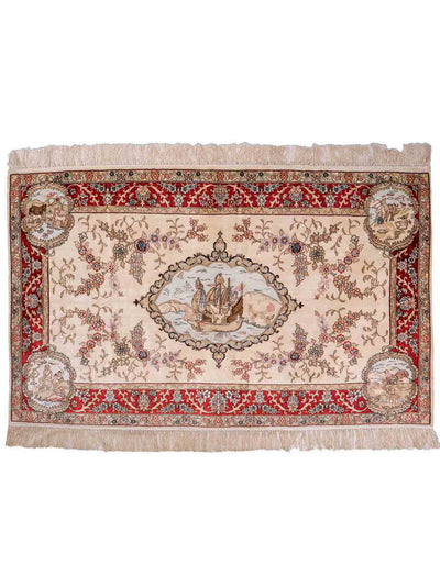 Seda chinesa Tapete 95x153cm - Tapete Oriental