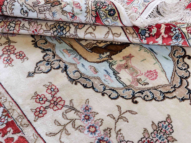 Seda chinesa Tapete 153x95cm - Tapete Oriental