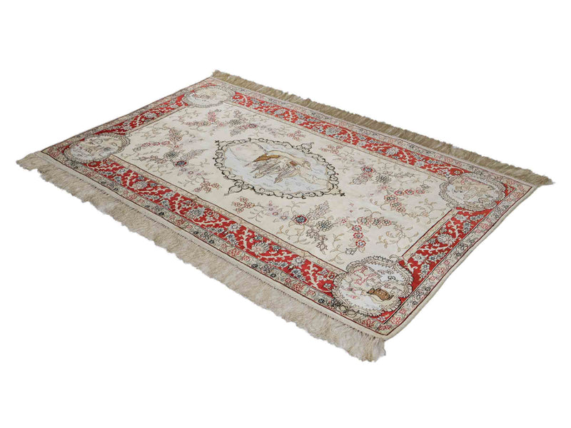 Seda chinesa Tapete 153x95cm - Tapete Oriental