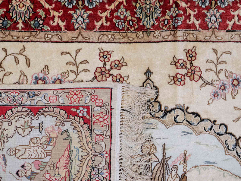 Seda chinesa Tapete 153x95cm - Tapete Oriental