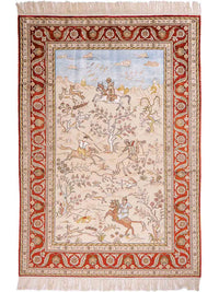 Seda chinesa Tapete 178x123cm - Tapete Oriental – product image