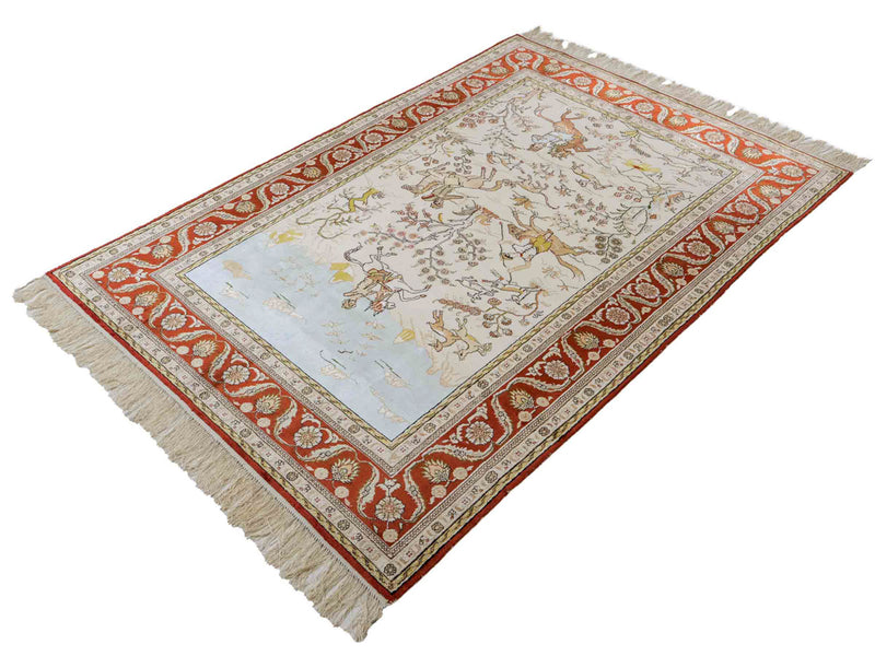 Seda chinesa Tapete 178x123cm - Tapete Oriental
