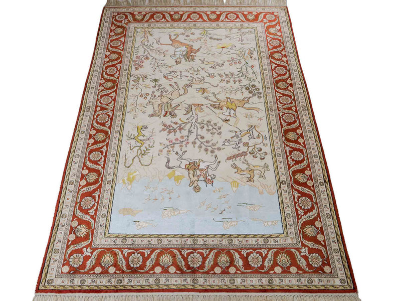 Seda chinesa Tapete 178x123cm - Tapete Oriental