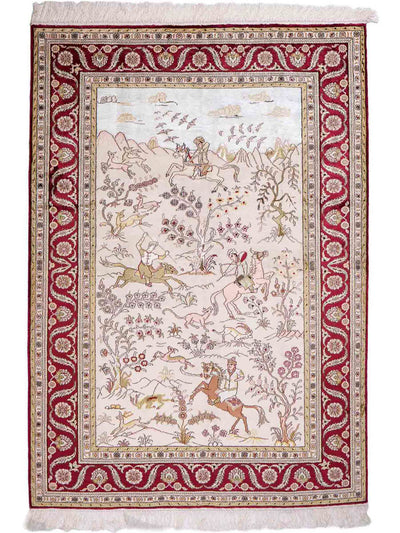Seda chinesa Tapete 125x183cm - Tapete Oriental