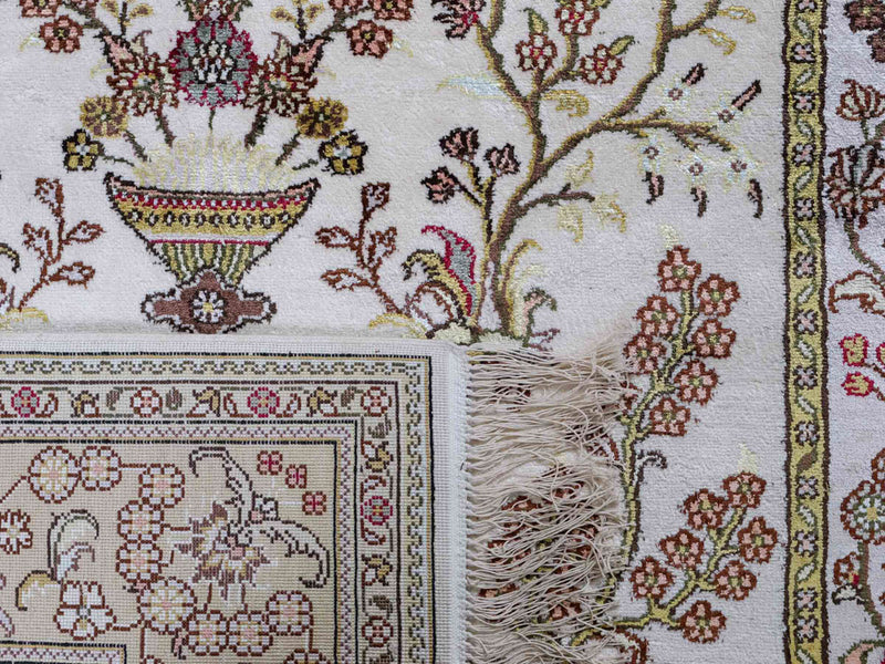 Seda chinesa Tapete 179x124cm - Tapete Oriental