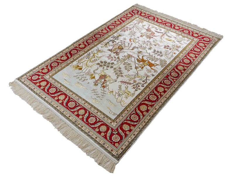 Seda chinesa Tapete 184x125cm - Tapete Oriental