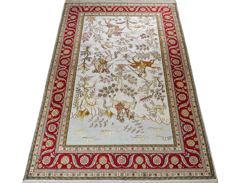 Seda chinesa Tapete 184x125cm - Tapete Oriental