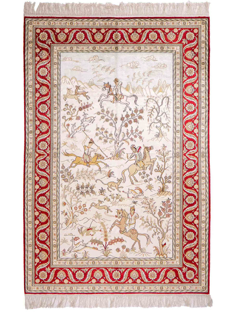 Seda chinesa Tapete 183x124cm - Tapete Oriental