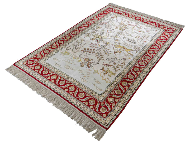Seda chinesa Tapete 183x124cm - Tapete Oriental