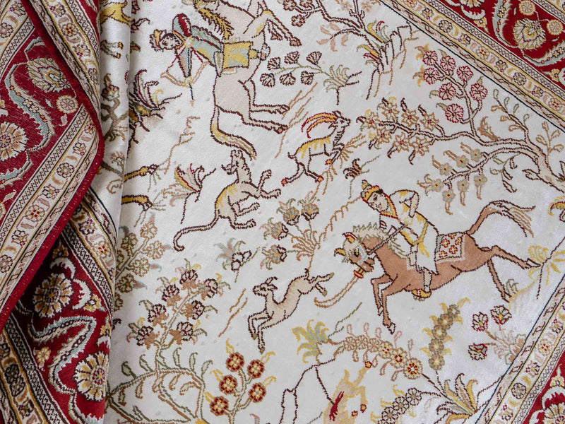 Seda chinesa Tapete 127x185cm - Tapete Oriental