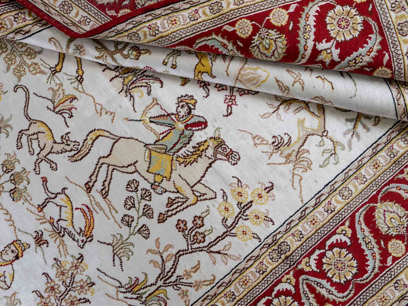 Seda chinesa Tapete 127x185cm - Tapete Oriental