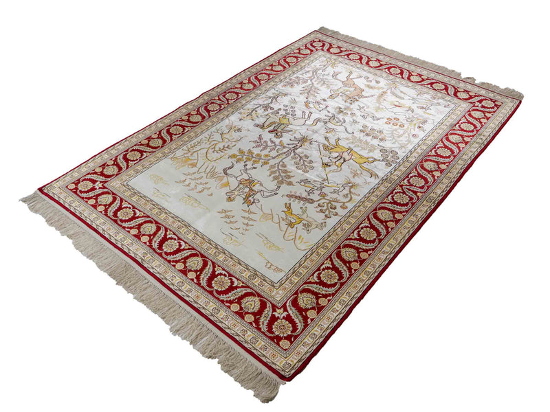 Seda chinesa Tapete 127x185cm - Tapete Oriental