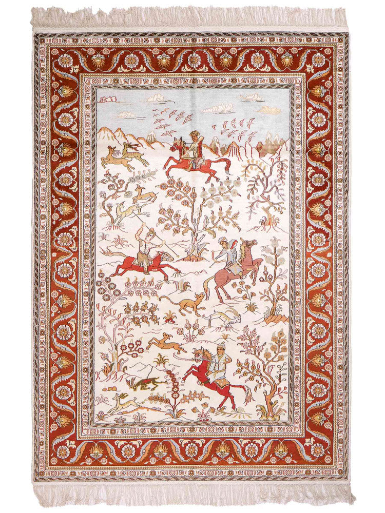 China Seide Teppich 184x125cm - Orientteppich