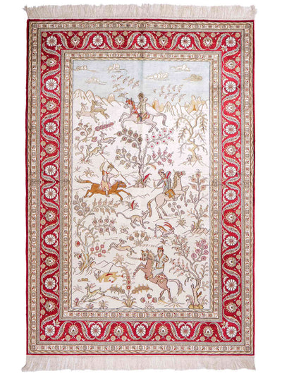 Seda chinesa Tapete 126x185cm - Tapete Oriental