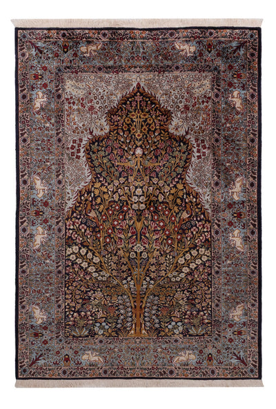 Seda da Caxemira Tapete 122x185cm - Tapete Oriental