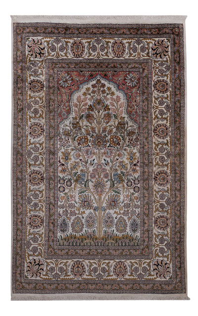 Seda da Caxemira Tapete 116x186cm - Tapete Oriental