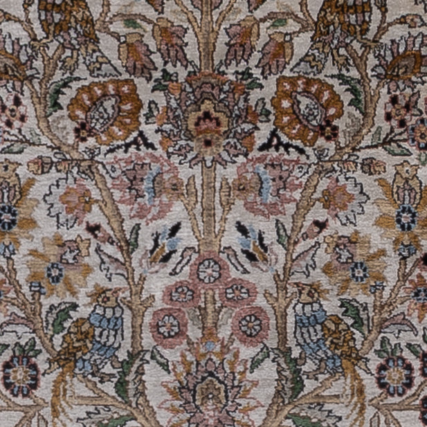 Seda da Caxemira Tapete 186x116cm - Tapete Oriental