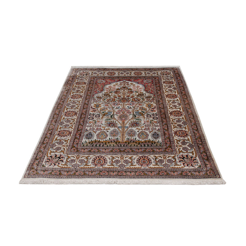 Seda da Caxemira Tapete 186x116cm - Tapete Oriental