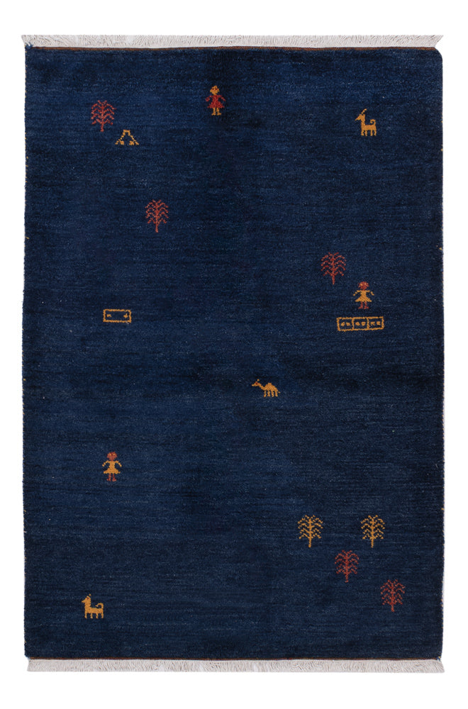 Gabbeh persa Tapete 186x124cm - Tapete de lã