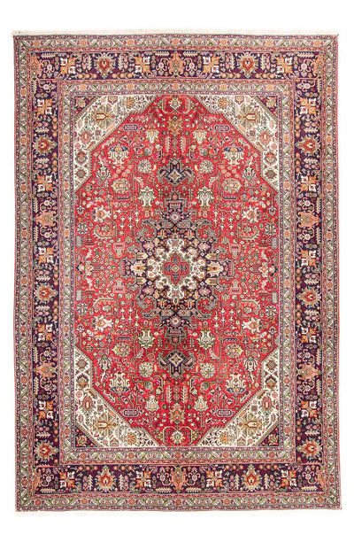 Tabriz Tapete 200x302cm - Tapete persa - vermelho