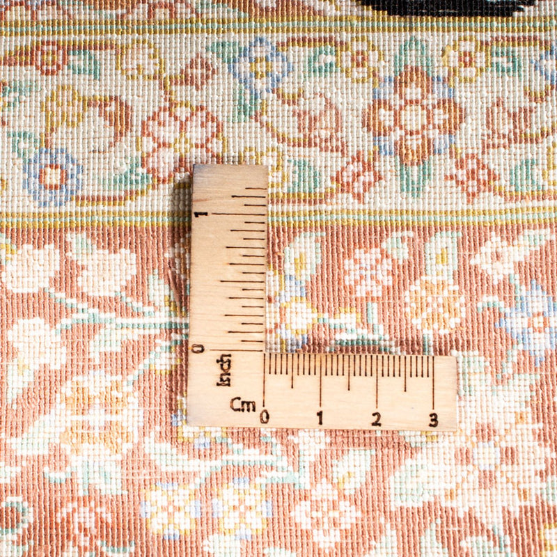 Seidenteppich - Ghom Seide - Premium - 154 x 101 cm - dunkelblau