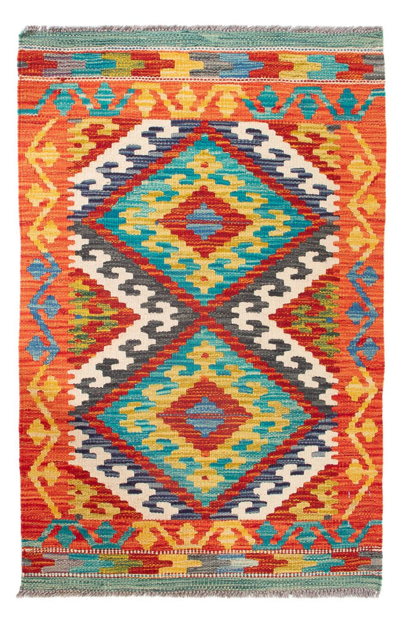Kilim Maimana Tapete 90x60cm - Tapete de lã