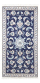 Tapete Persa - Nain - 137 x 71 cm - azul escuro