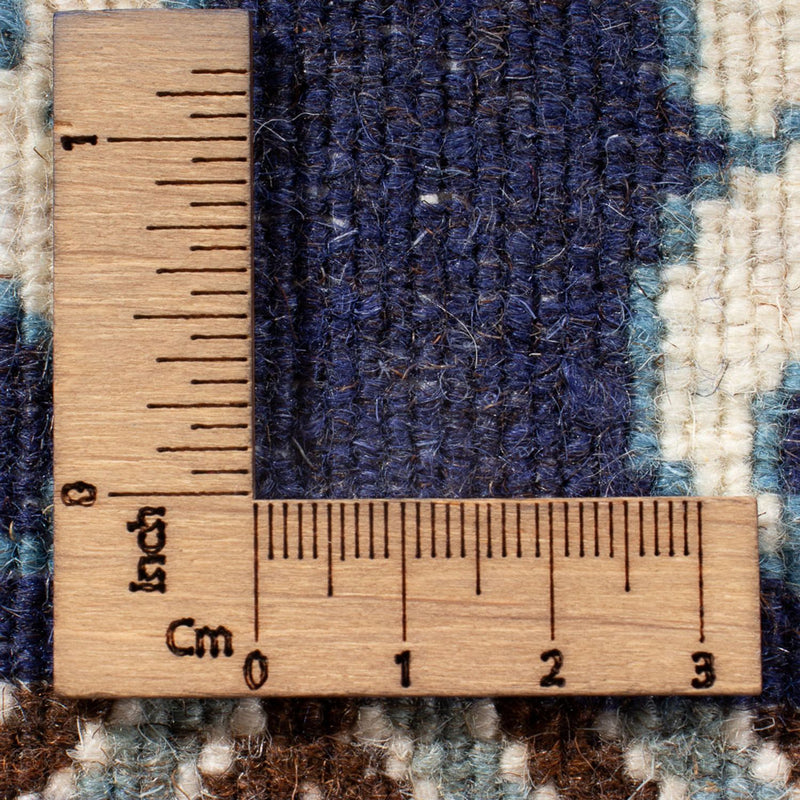Tapete Persa - Nain - 137 x 71 cm - azul escuro