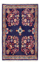 Tapete persa - Keshan - 91 x 63 cm - multicolorido