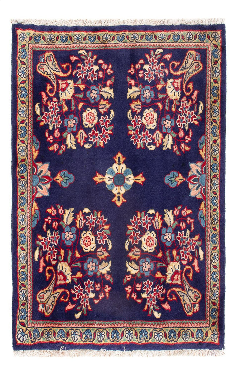 Tapete persa - Keshan - 91 x 63 cm - multicolorido