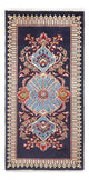 Tapete persa - Keshan - 128 x 64 cm - azul escuro