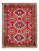 Tapete turquaman - 89 x 67 cm - vermelho