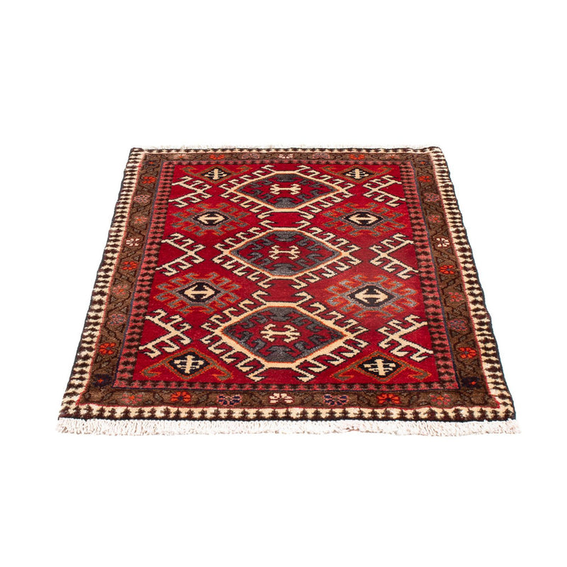 Tapete turquaman - 89 x 67 cm - vermelho