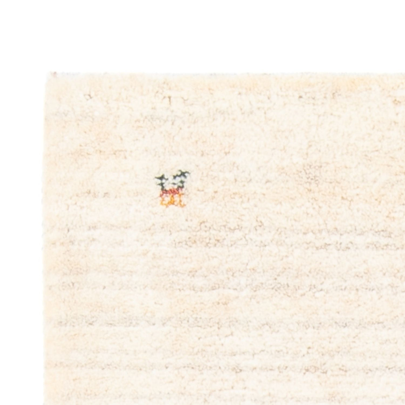 Tapete Gabbeh - Persa - 146 x 73 cm - branco natural