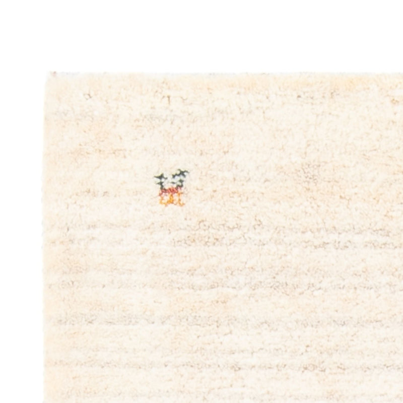 Tapete Gabbeh - Persa - 146 x 73 cm - branco natural