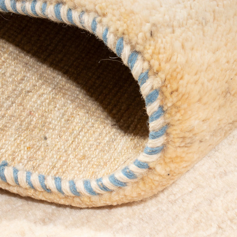 Tapete Gabbeh - Persa - 146 x 73 cm - branco natural