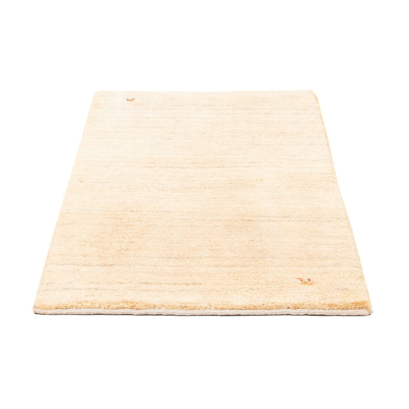 Tapete Gabbeh - Persa - 146 x 73 cm - branco natural