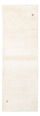Corredor Tapete Gabbeh - Persa - 247 x 82 cm - branco natural