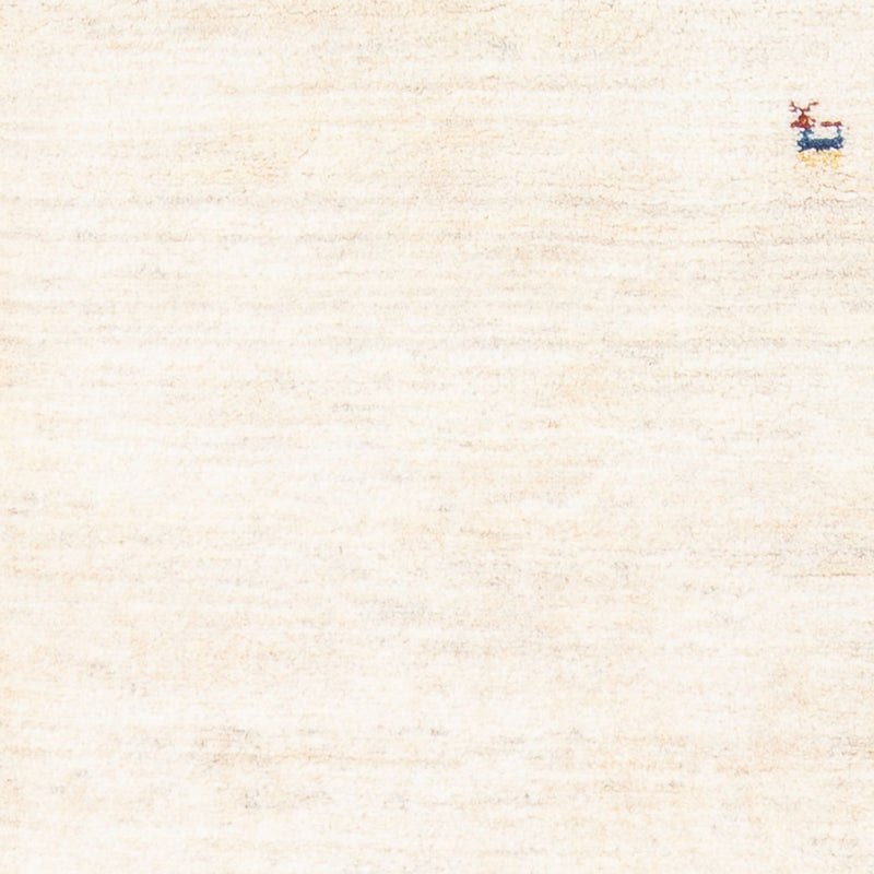 Corredor Tapete Gabbeh - Persa - 247 x 82 cm - branco natural