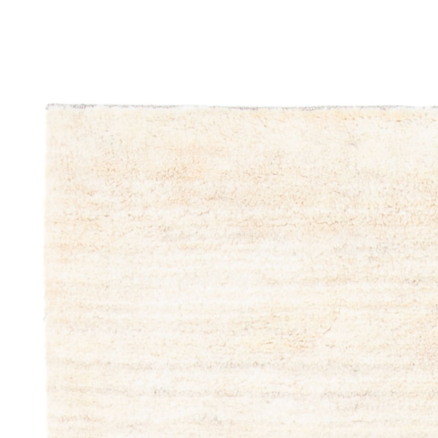 Corredor Tapete Gabbeh - Persa - 247 x 82 cm - branco natural