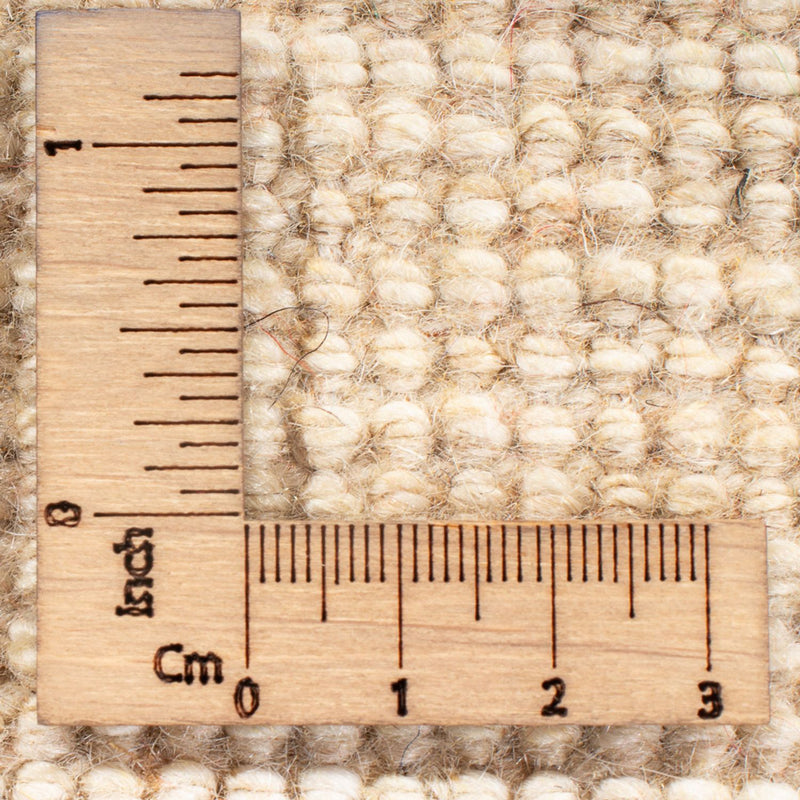 Corredor Tapete Gabbeh - Persa - 247 x 82 cm - branco natural