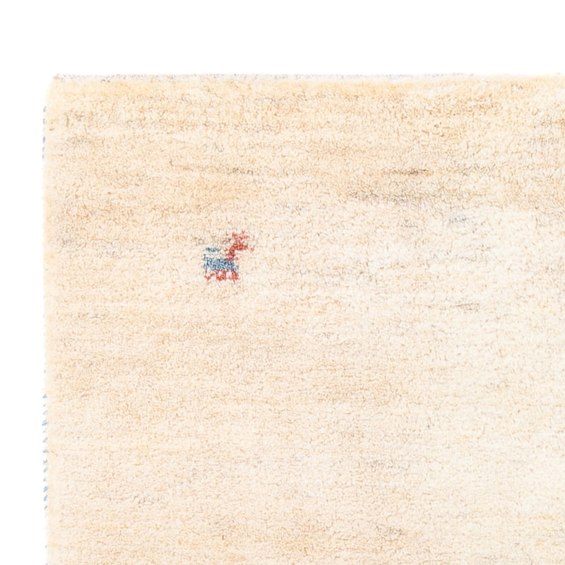 Tapete Gabbeh - Persa - 152 x 98 cm - branco natural