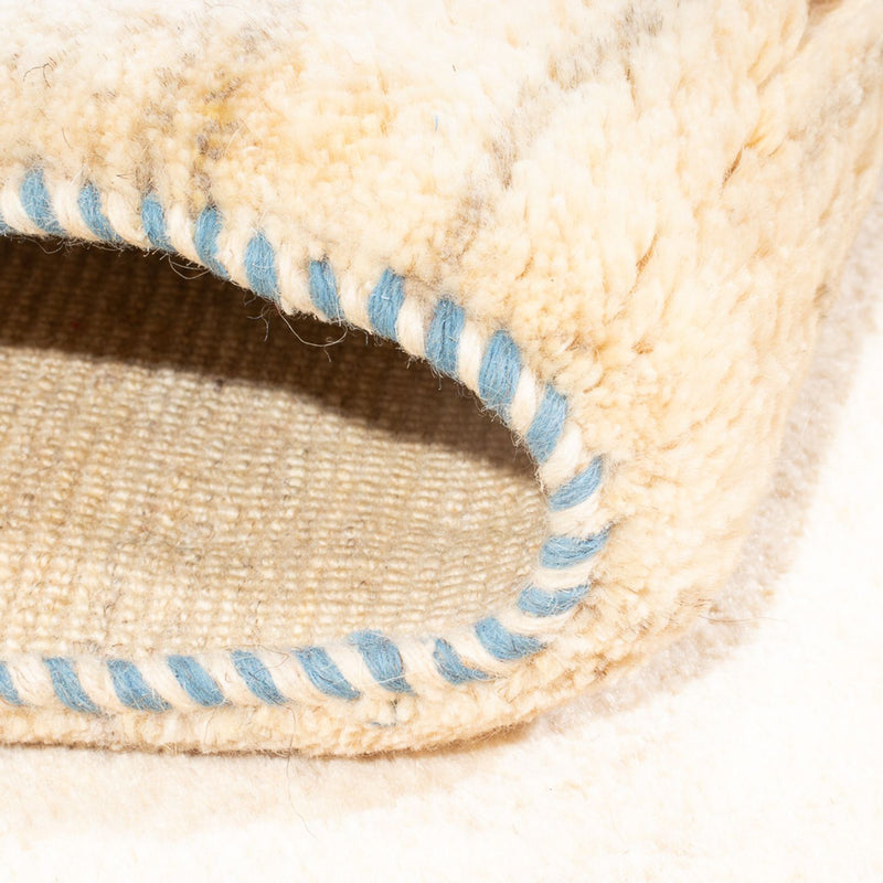 Tapete Gabbeh - Persa - 196 x 156 cm - branco natural