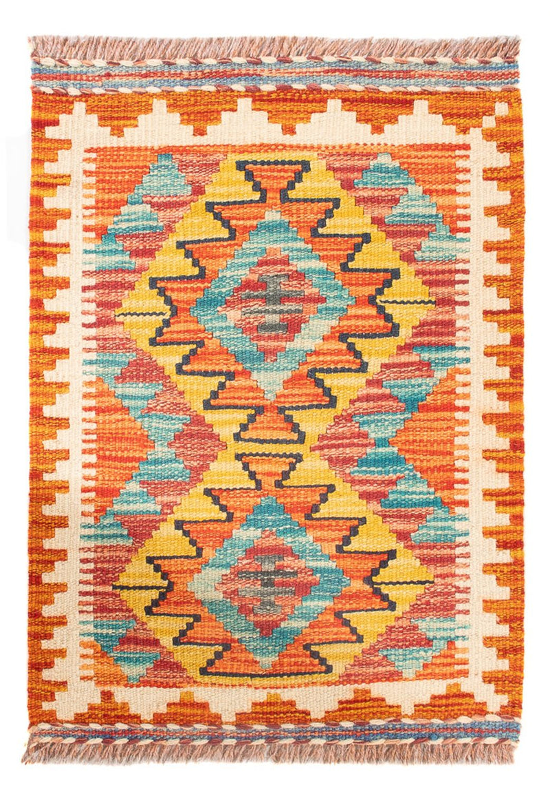 Kilim Maimana Tapete 60x40cm - Tapete de lã