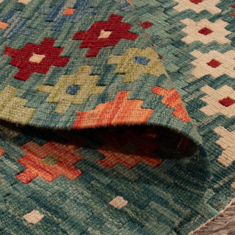 Kilim Maimana Tapete 90x88cm - Tapete de lã