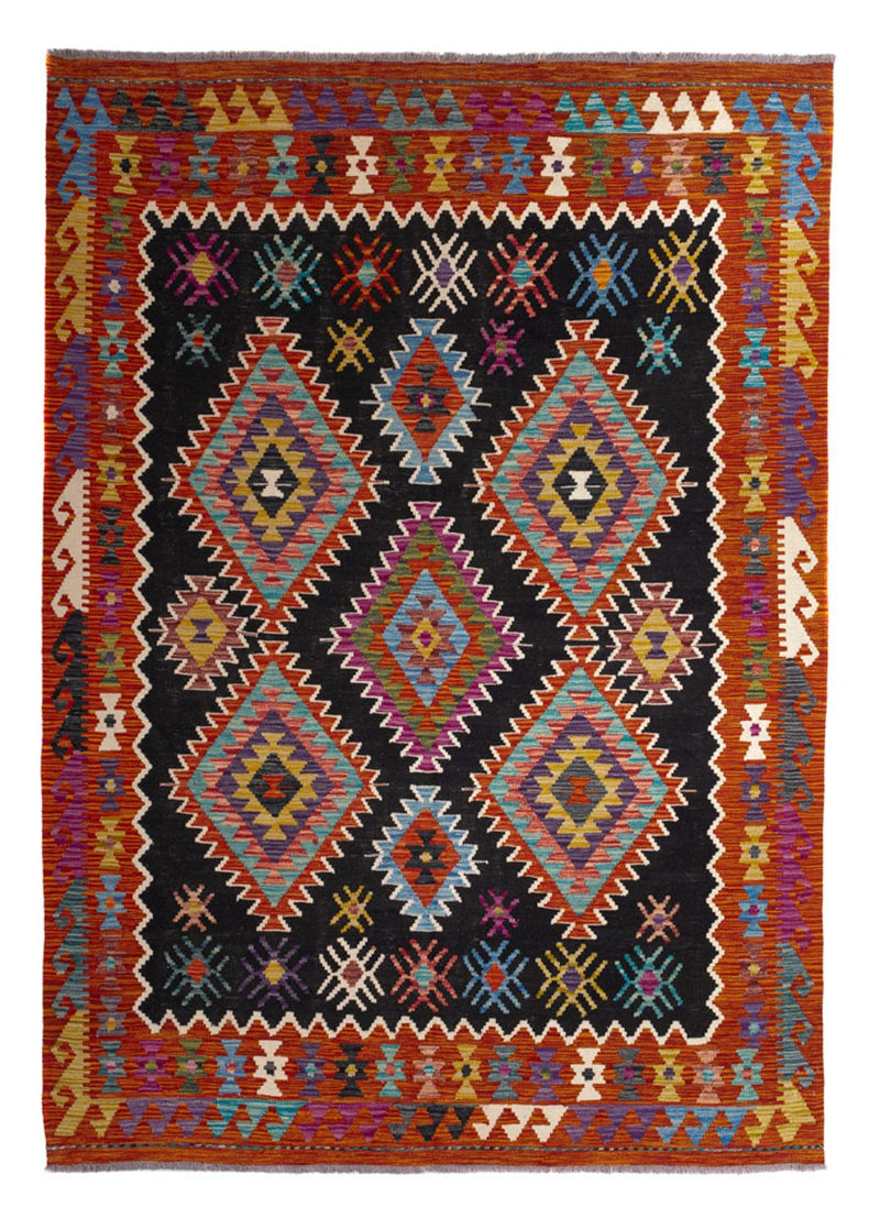 Tapete Kelim - Splash - 244 x 178 cm - multicolorido