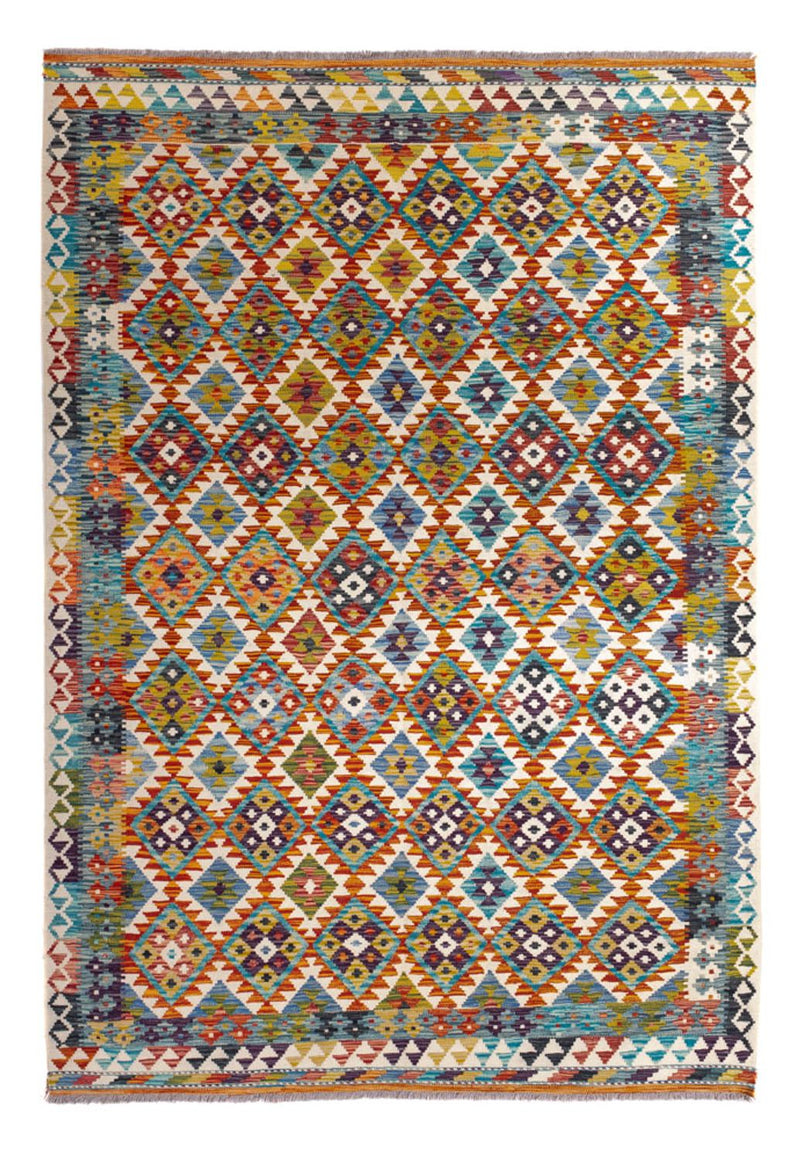 Tapete Kelim - Splash - 245 x 172 cm - multicolorido