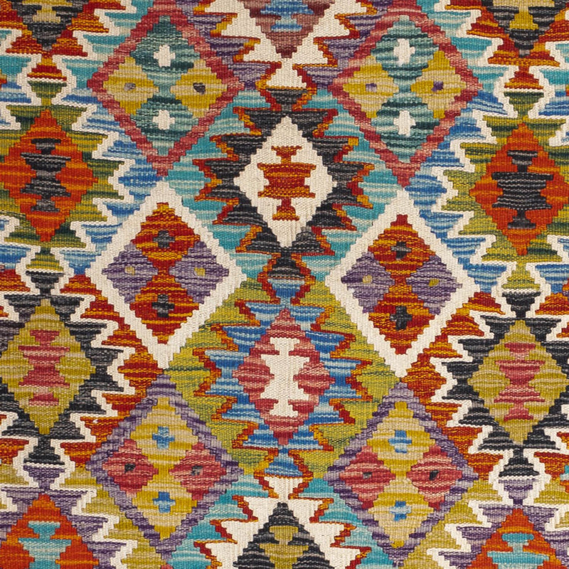 Kilim Maimana Tapete 154x154cm - Tapete de lã
