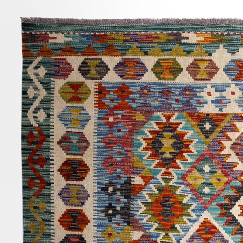 Kilim Maimana Tapete 154x154cm - Tapete de lã