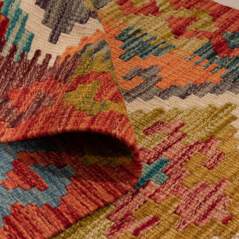 Kilim Maimana Tapete 127x82cm - Tapete de lã